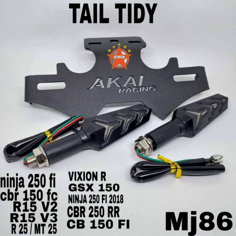 Tail Tidy Breket Plat Nomor Model Batman,Pendek,Panjang Buat R15 V2/V3/R25/Cbr150r/Ninja250 Fi/Gsx