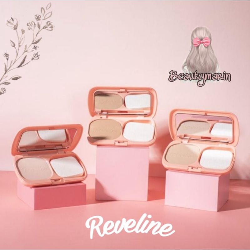 REVELINE Brightening Two Way Cake | Bedak Padat Reveline BPOM