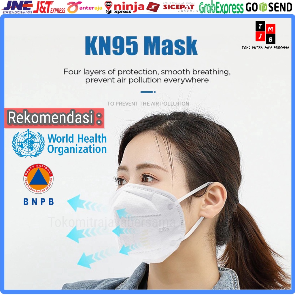 MASKER KN95 NON MEDICAL DAILY MASK EARLOOP PREMIUM 1PCS KN 95