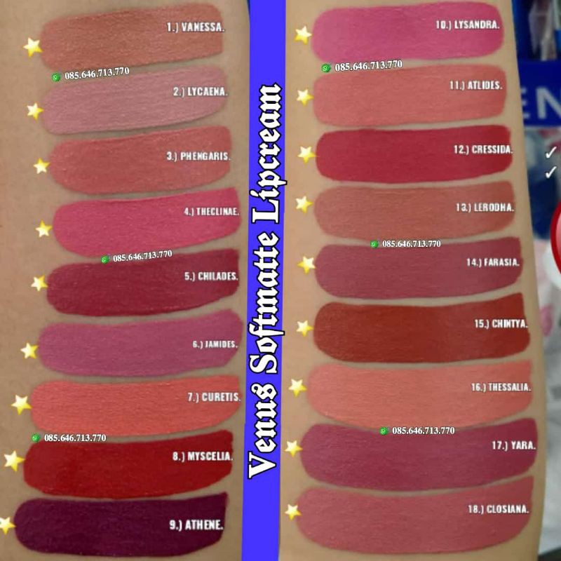 PROMO VENUS SOFTMATTE LIPCREAM