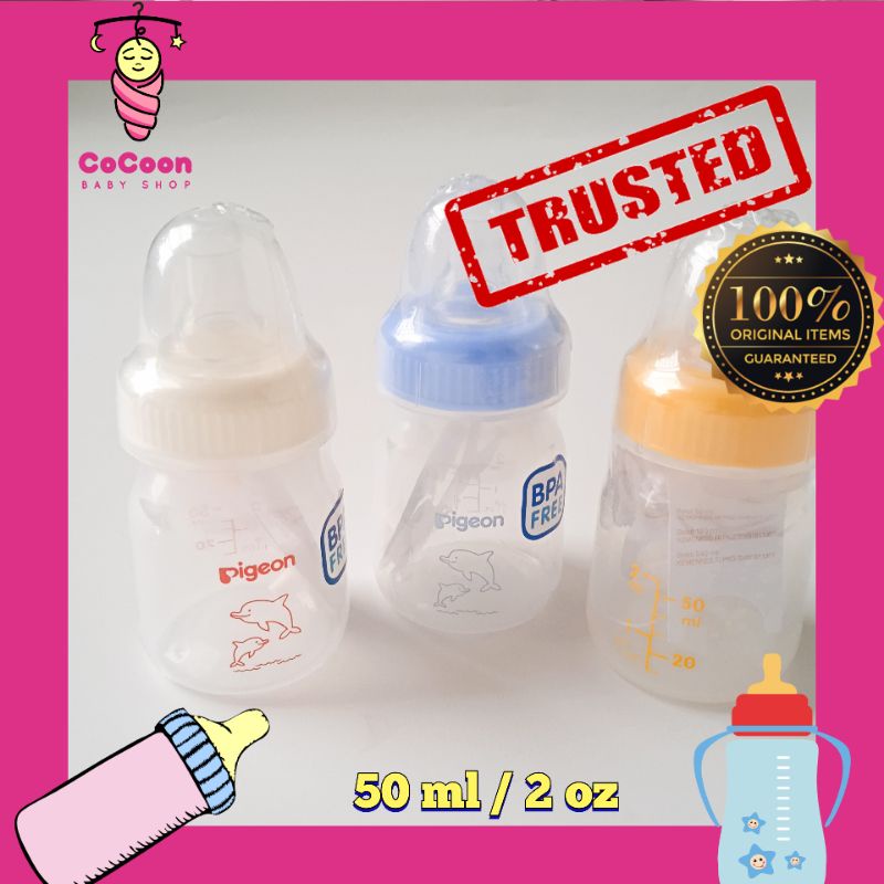 Botol Dot Susu Bayi Anti Sedak Pigeon BPA Free 50 ml 2 Oz