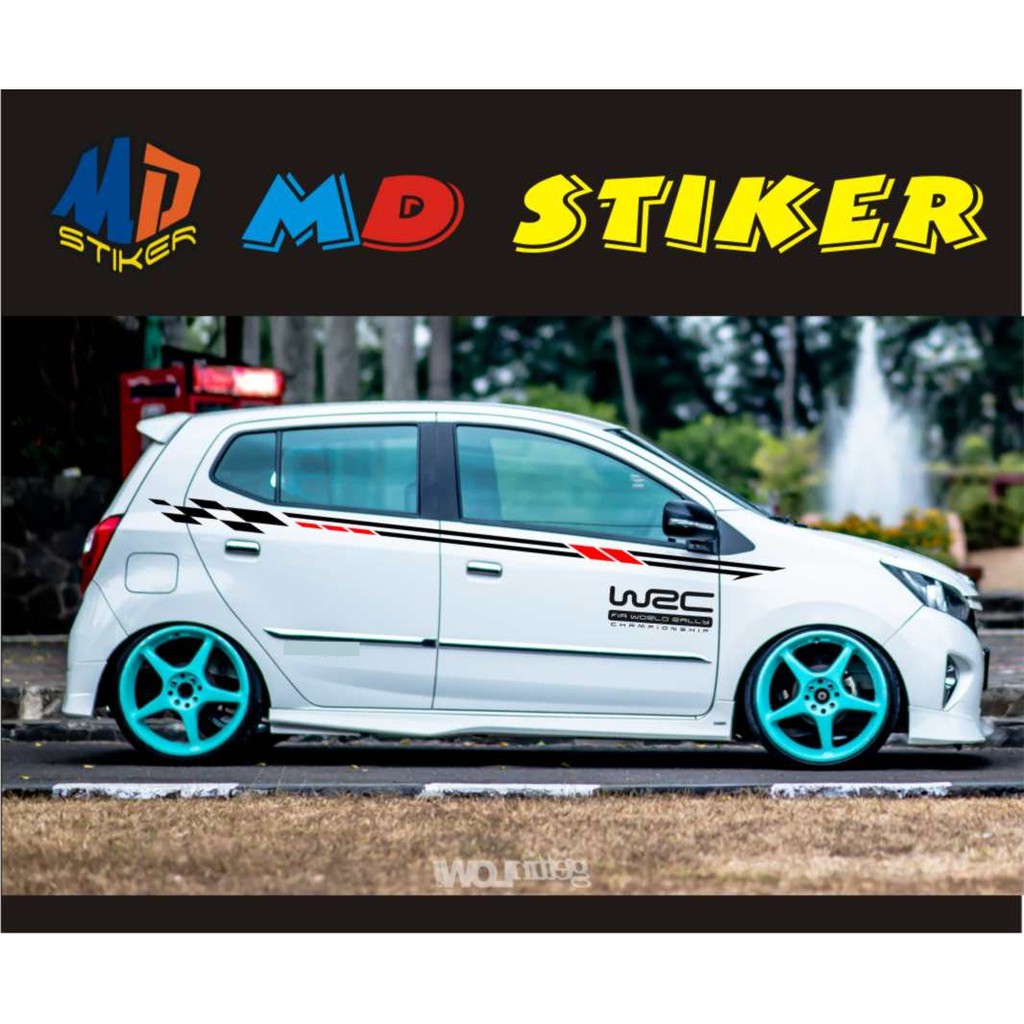 Jual Stiker Mobil Sticker Cutting Agya Ayla Datsun March Sirion Jazz Yaris Brio Sedan Picanto Terlaris Indonesia Shopee Indonesia