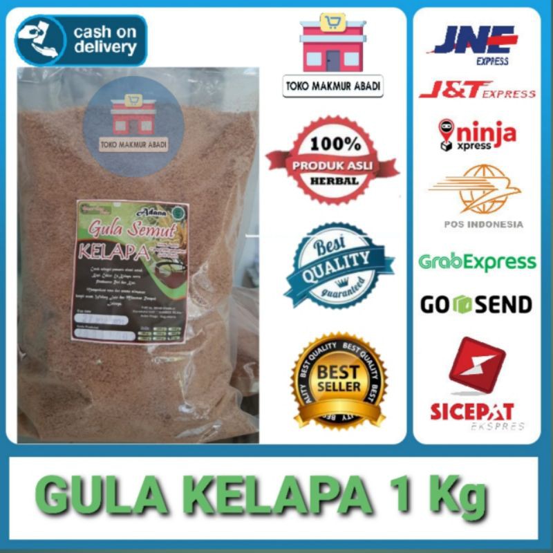 Gula Kelapa 1kg | Gula Kelapa Coconut Sugar Premium | Gula Semut Nira Kelapa Organik 1kg