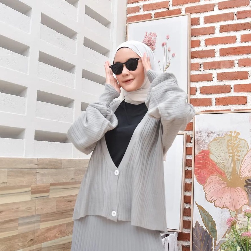 Outterr Cardigan Wanita Sorella Outher Rajut Style Ala Korea