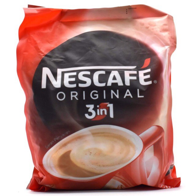 KOPI NESCAFE 3 IN 1 ORIGINAL ISI 30 BUNGKUS 525 GRAM KOPI SUSU NESCAFE