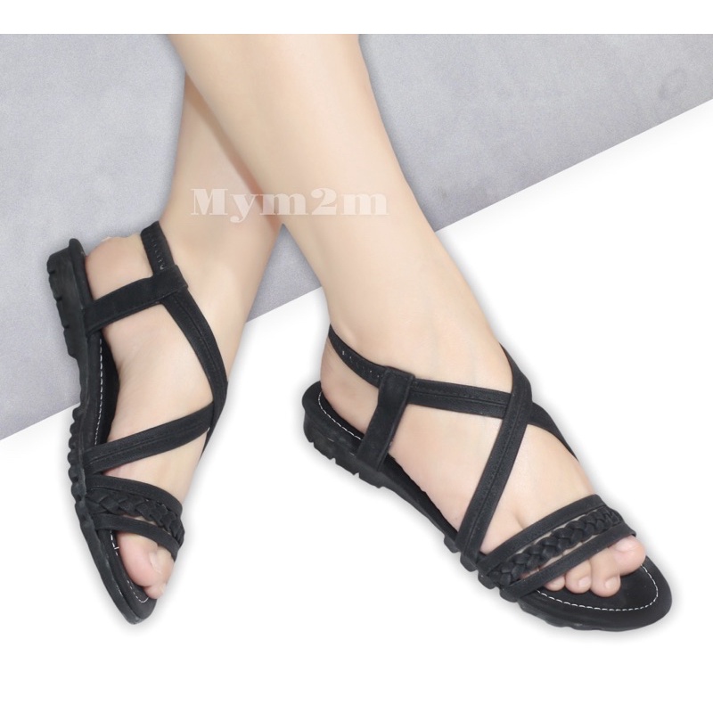 Mym2m Olivira Sandal Wanita Sandal Tali Sandal Flat