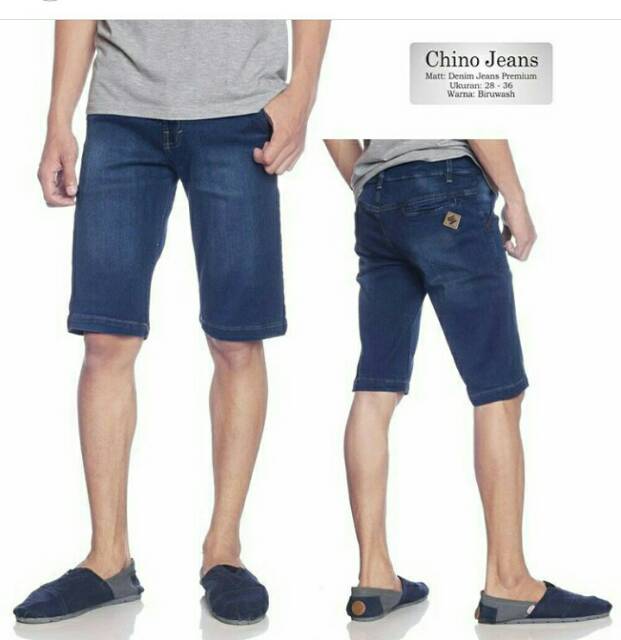 Celana Pendek Jeans Pria Model Pensil Pria 27 - 42