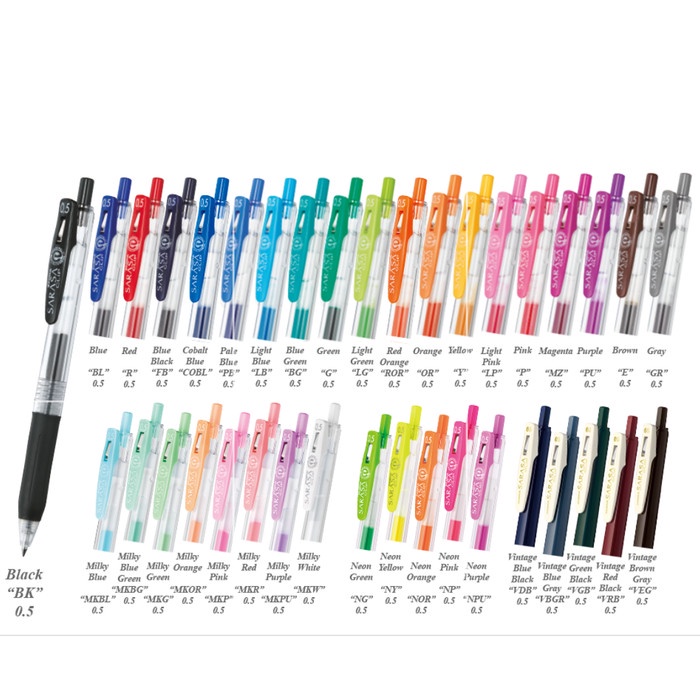 

Eklusif Zebra Sarasa Pen 0.5 Sale!!!