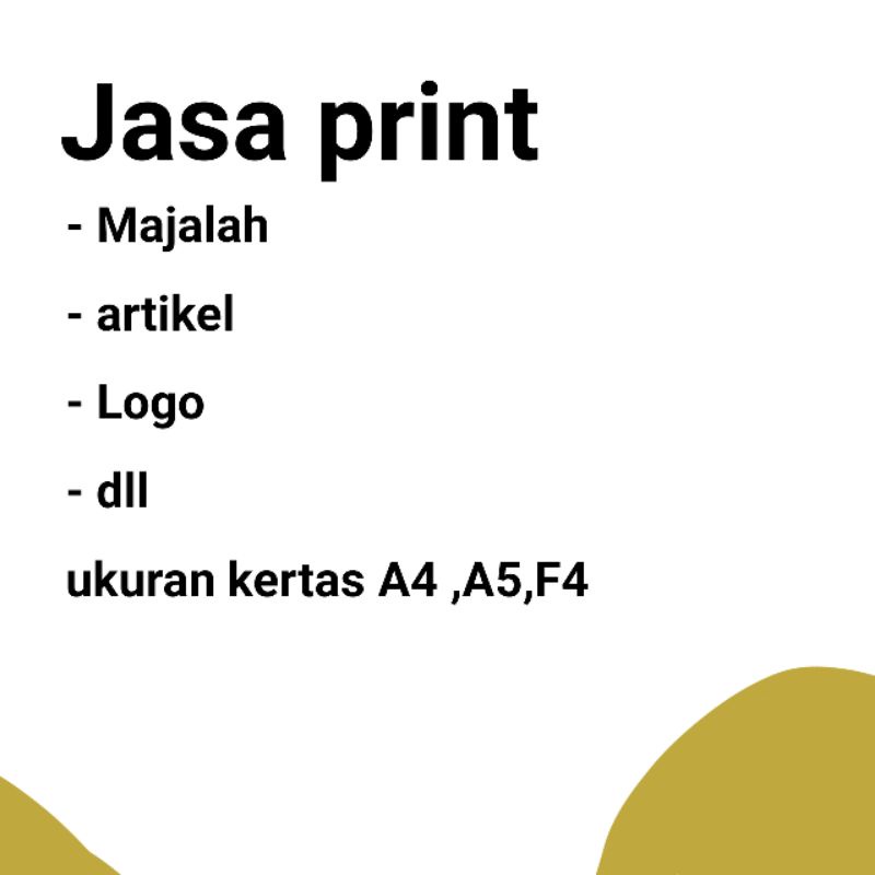 

[JASA PRINT]Fotokopi Kertas dll A4 A5
