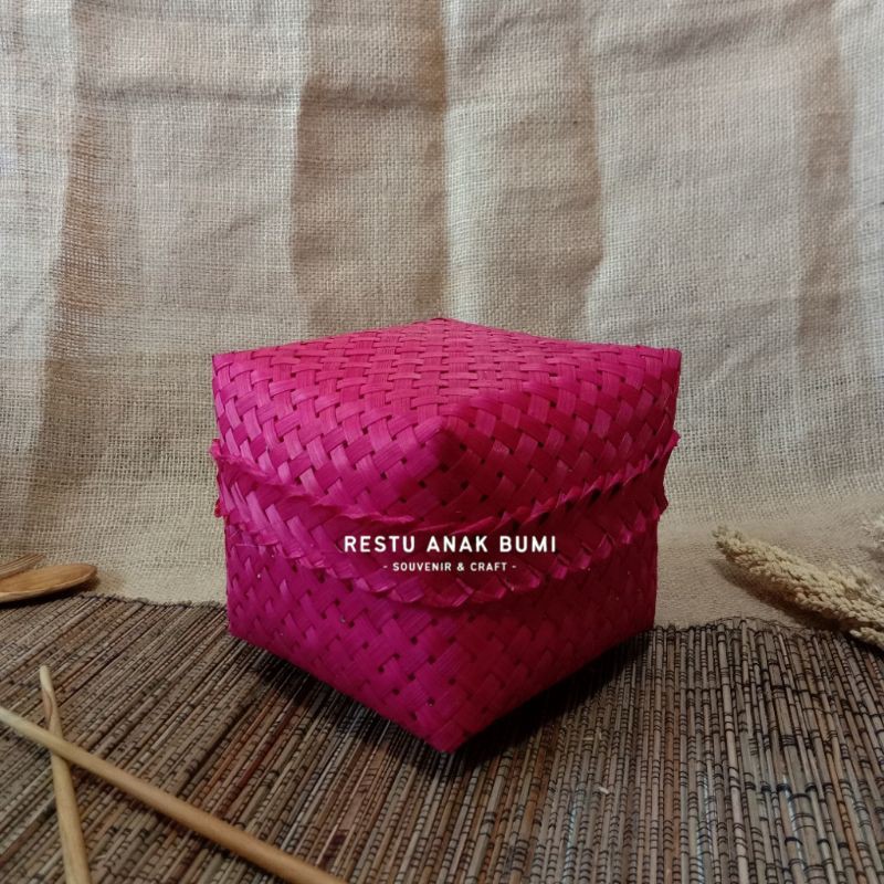 Promo Besek Bambu Bokor Warna 18cm|Wadah Nasi|Tempat Saji|Sokase Bali|Genduri|Hantaran|Murah|Hampers