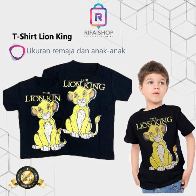 The Lion King Simba T-Shirt || Baju kaos anak-anak kaos cewek cowok
