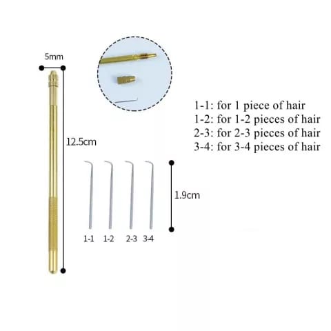 Jarum wig jarum knetting wig stainles super ukuran 1-1 1-2 2-3 3-4 NET