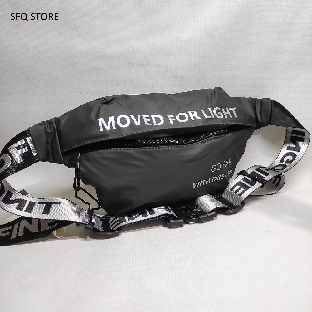 Tas Selempang Pria Modern/ Sling Bag Impor Premium/ Waistbag Cowok Terbaru Model Kekinian