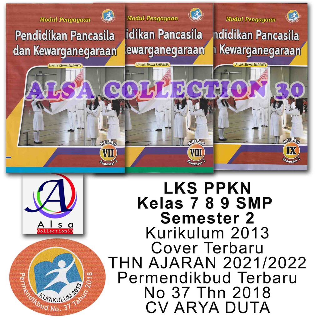 Buku LKS PPKN Kelas 7 8 9 SMP Semester 2 - Kurikulum 2013 - Permendikbud Terbaru