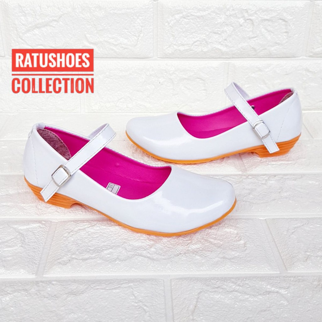 Sepatu Flat Shoes Anak Perempuan Slip On Empuk polos