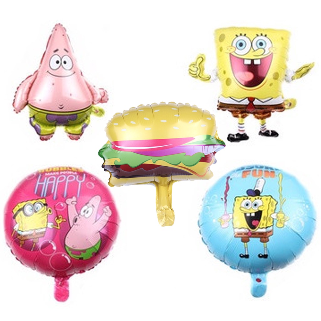 Balon Karakter Spongebob / Patrick Star