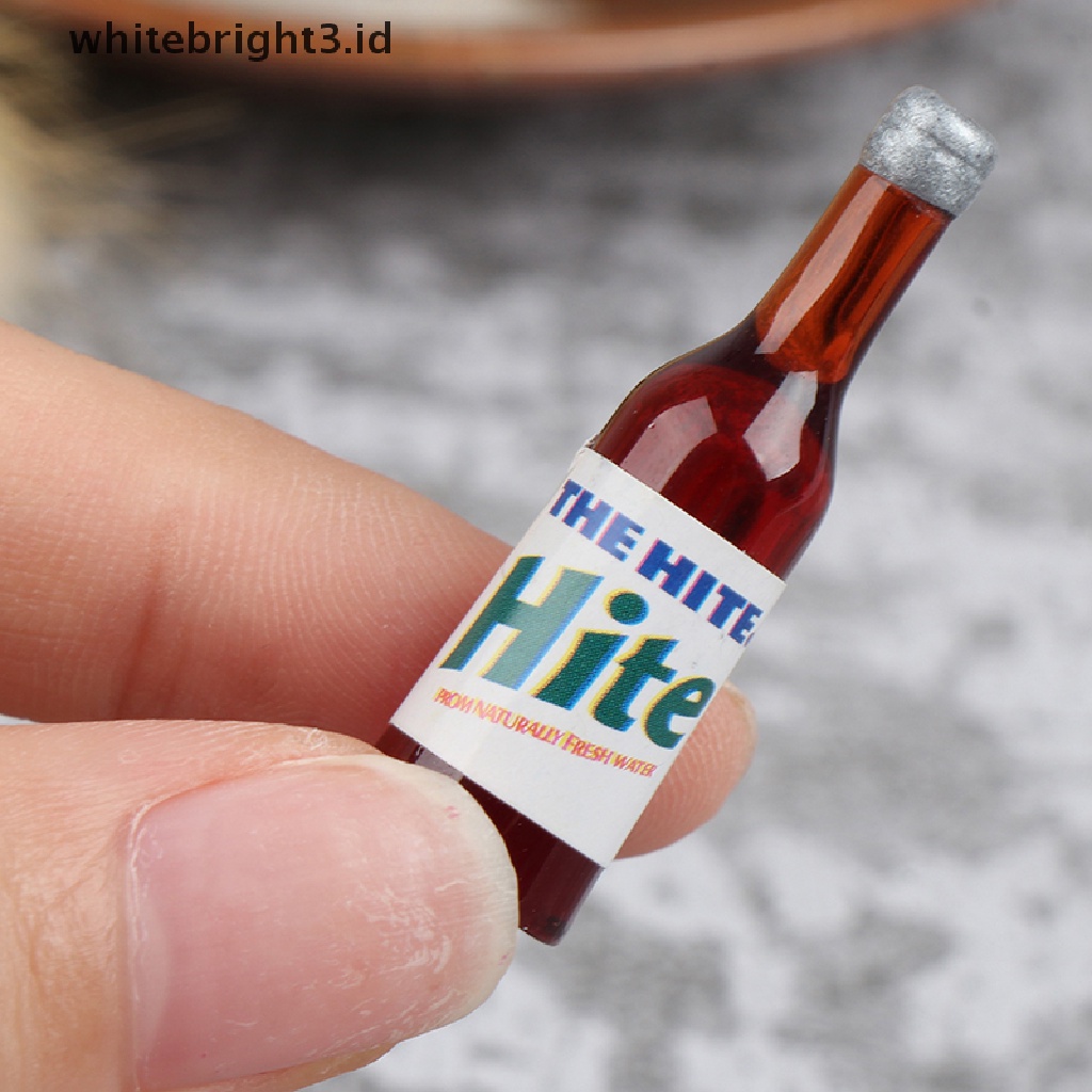 (whitebright3.id) 8pcs Miniatur Botol Wine Skala 1: 12 Untuk Dekorasi Rumah Boneka