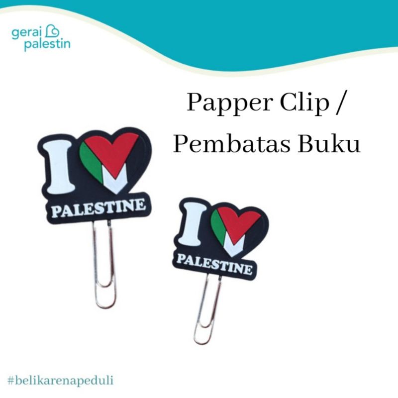 

Paper Clip Palestina / Pembatas Buku | Gerai Palestin