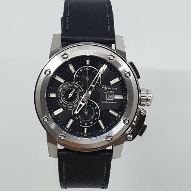 jam tangan pria Alexandre Christie AC  6519 silver