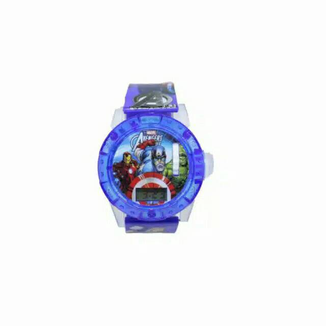 Jam Tangan Anak Anak Laser Capten America/Avenger Strap Rubber