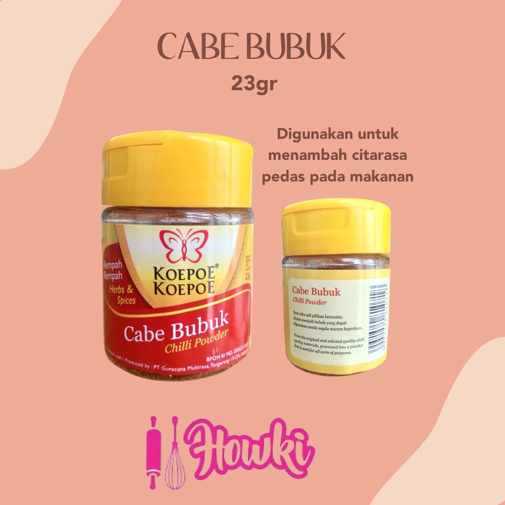 

Cabe Bubuk Koepoe 23grm