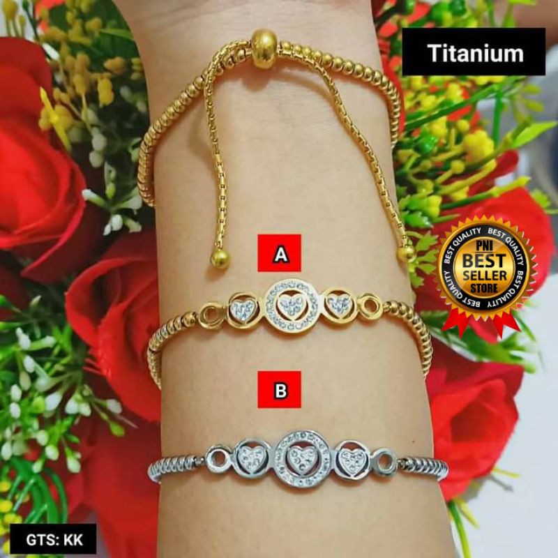 xuping Gelang tangan wanita Asli Titanium Anti luntur