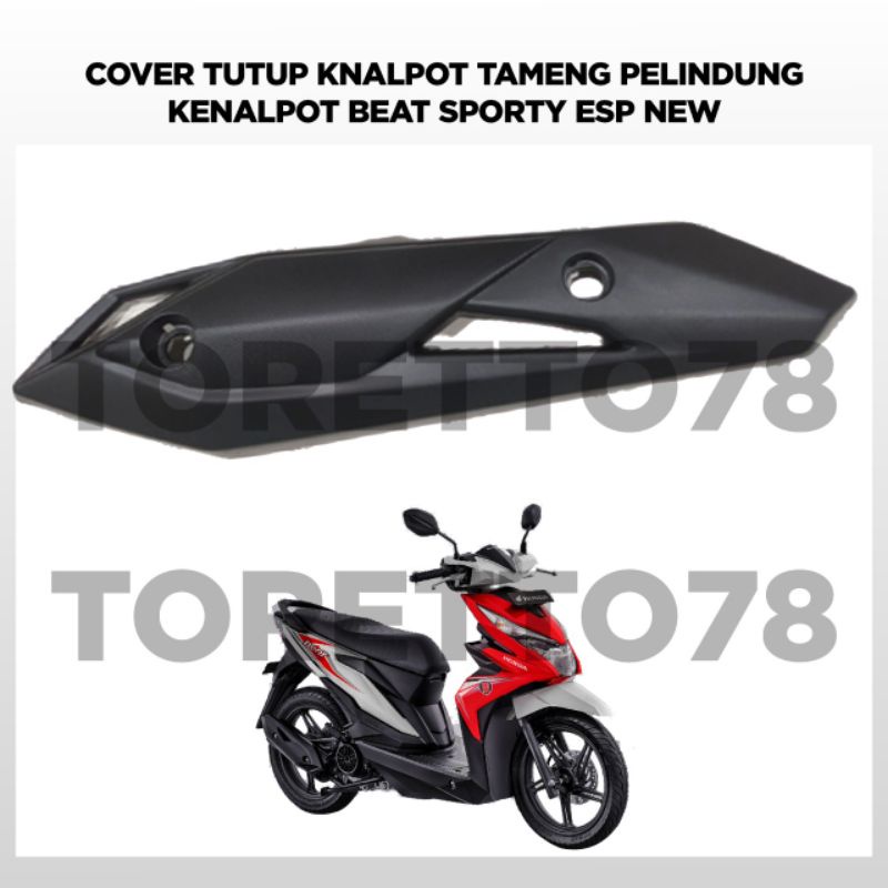 COVER KNALPOT ABS TAMENG KNALPOT ABS HONDA BEAT FI / BEAT ESP 2012 UP MERK LOKAL