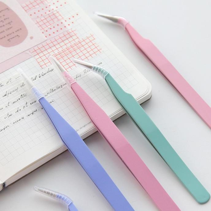 

imoda 1 PC Macaron Warna Penjepit Pita Stiker Alat Tulis Sekolah Alat