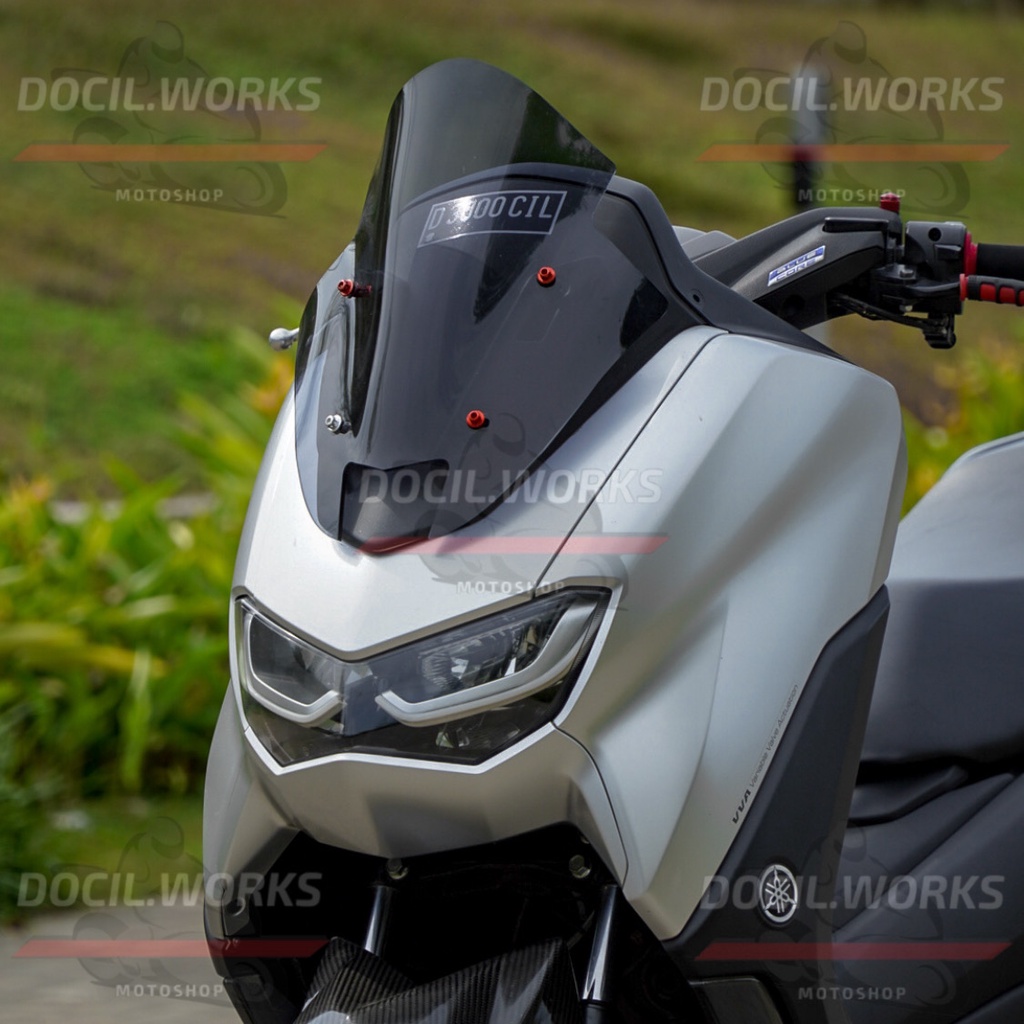WINSHIELD VISOR YAMAHA NMAX NEW OLD MODEL TDR MINI JENONG TEBAL 4 MM HITAM SMOKE BENING ICE BLUE