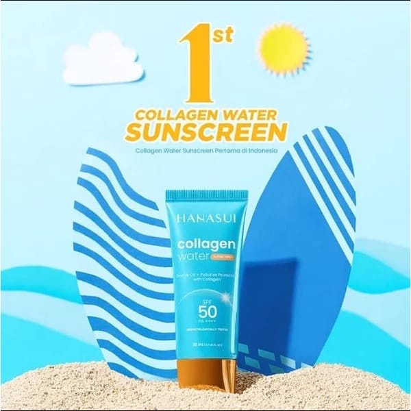 ✿ELYSABETHME✿ Hanasui Sunscreen sunblock gel anti matahari spf50 tekstur watery