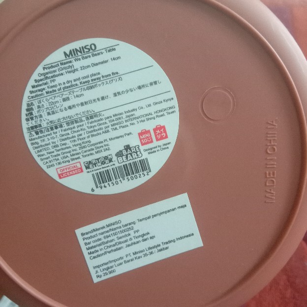 Promo Murah! We Bare Bears Tong Sampah Miniso