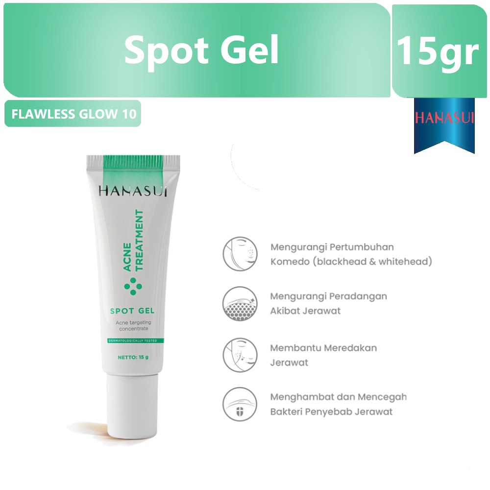 Jual Hanasui Acne Treatment Spot Gel - 15gr | Shopee Indonesia