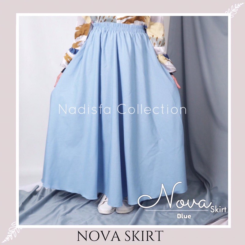 NOVA SKIRT ROK PAYUNG PANJANG MUSLIM BISA BIG SIZE