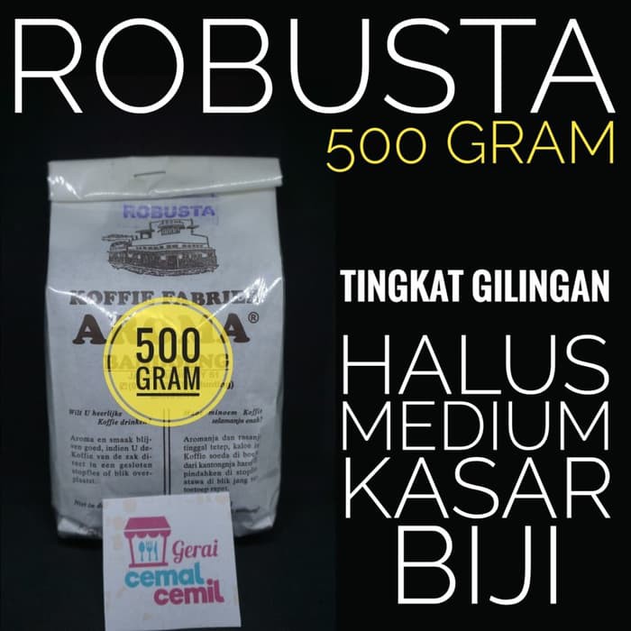 

kopi AROMA Bandung ROBUSTA 500 GRAM - kkp150