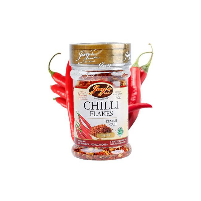 

Jay's / Jays Kitchen Chilli Flakes / Jay's Remah Cabe 45Gr