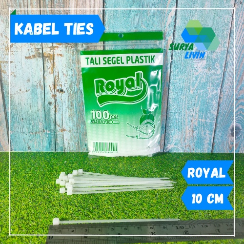 

Tali Segel Plastik ROYAL 100 pcs, 2,5 x 100 mm / Cable Kabel Ties Tis