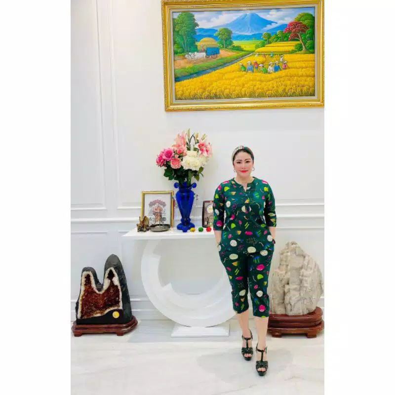 

Stelan wanita 3/4 katun melar