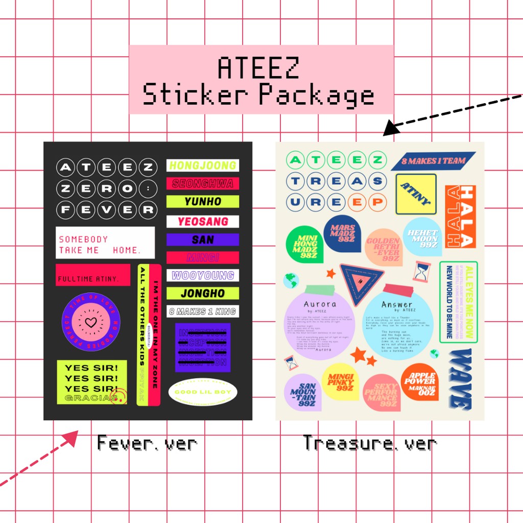 

eiteez.world Stiker ATEEZ laminating