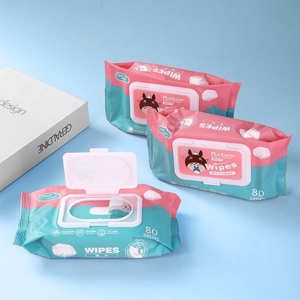 Lakhu 80S tisu basah bayi/ baby wipes untuk mulut non alkohol