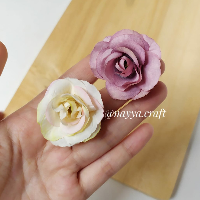Kepala bunga mawar peony kelopak bunga artificial kecil hiasan dekorasi mahar craft-3