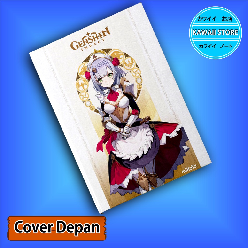 

Notebook / Pocket book Hard Cover Anime Game Genshin Impact NOELLE uk A5 & A6 / Notes Book