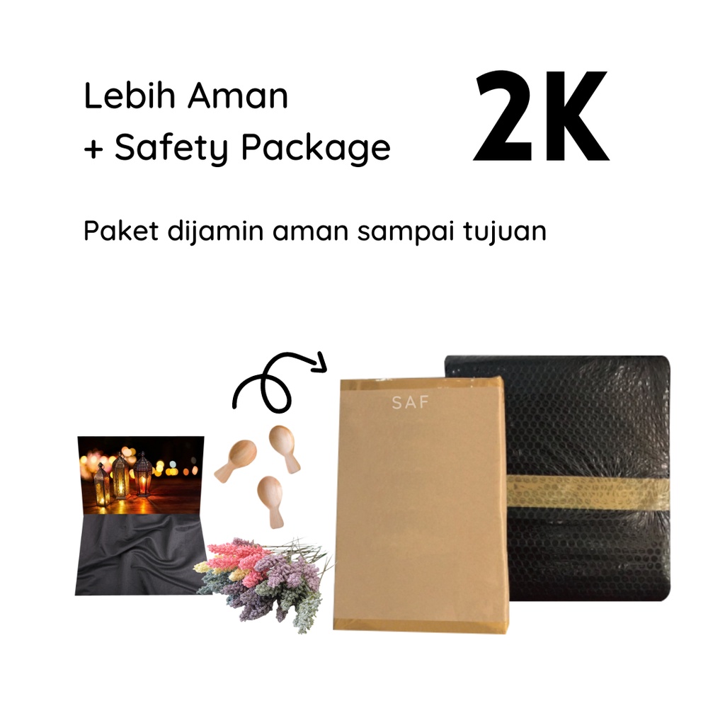

SAF safety package / Dus Packing + Bubble wrap untuk extra proteksi paketmu