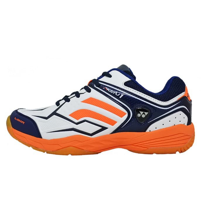 Sepatu Badminton Yonex Akayu1 Warna Putih Orange - Orange- 39