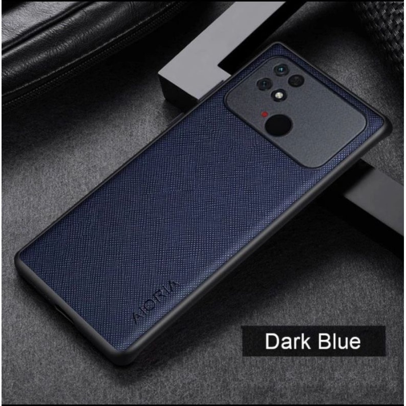 Xiaomi POCO C40 C 40 case canvas cross pattern premium case