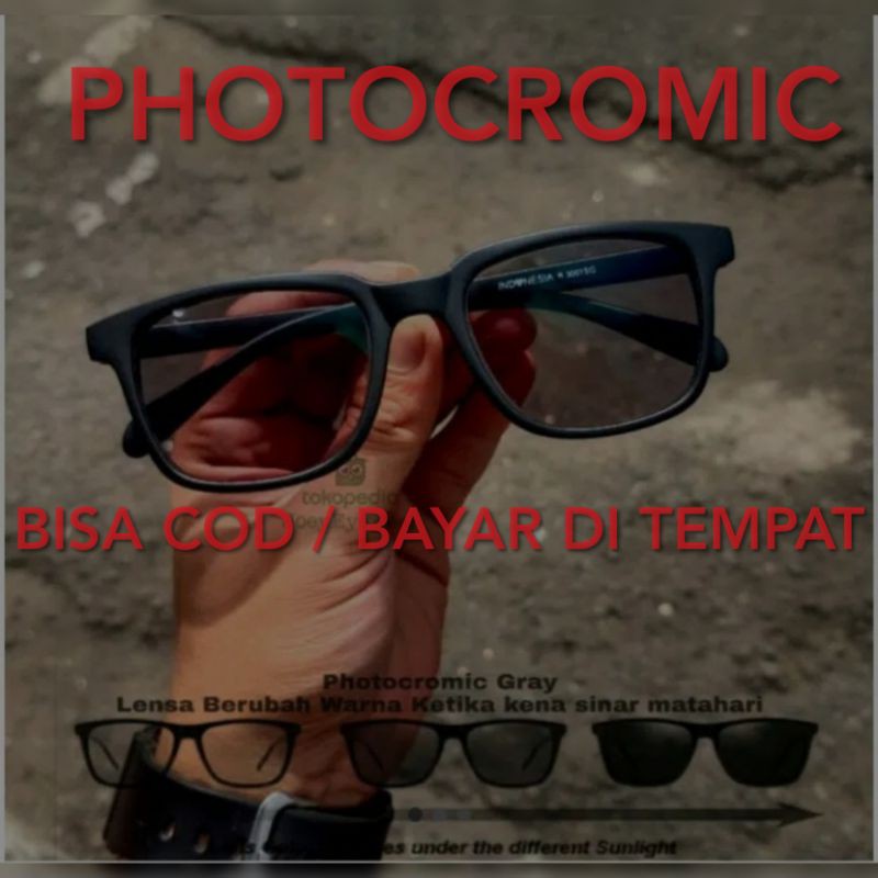 BAYAR DI TEMPAT COD paket kacamata blueray dan photocromic kacamata kotak