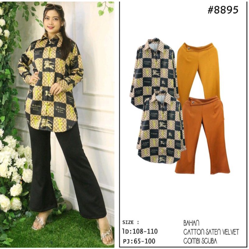 Set Celana Burberry Celana hitam