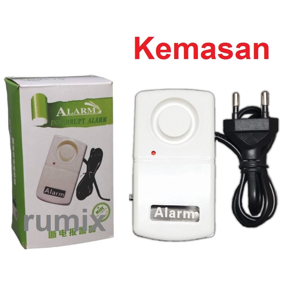 Power Failure Alarm Sensor Listrik Alarm Mati Padam PLN Putus Electric Emergency 120DB Volume Tinggi