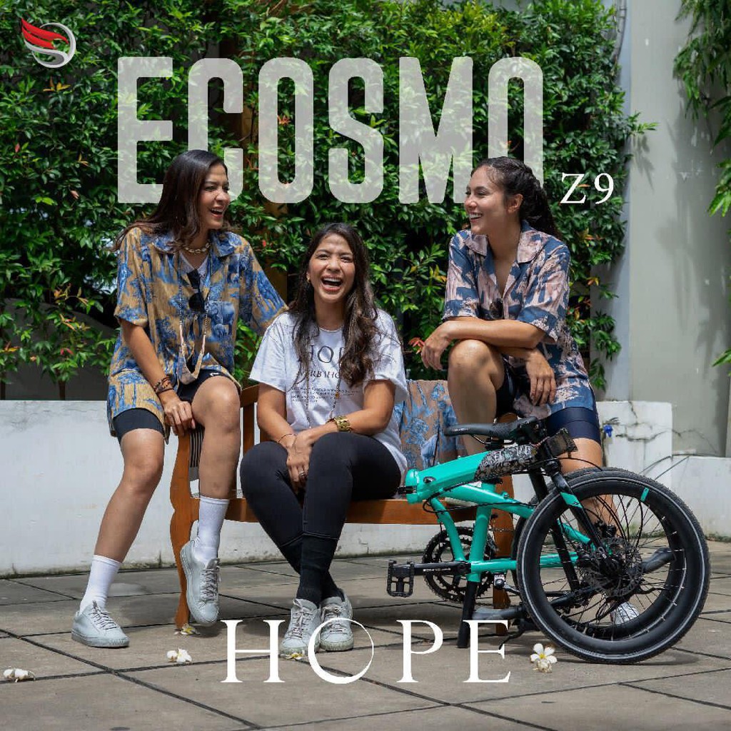 Sepeda Element Folding Bike Ecosmo z9 Bike For Hope / Sepeda Murah / Sepeda Lipat Murah