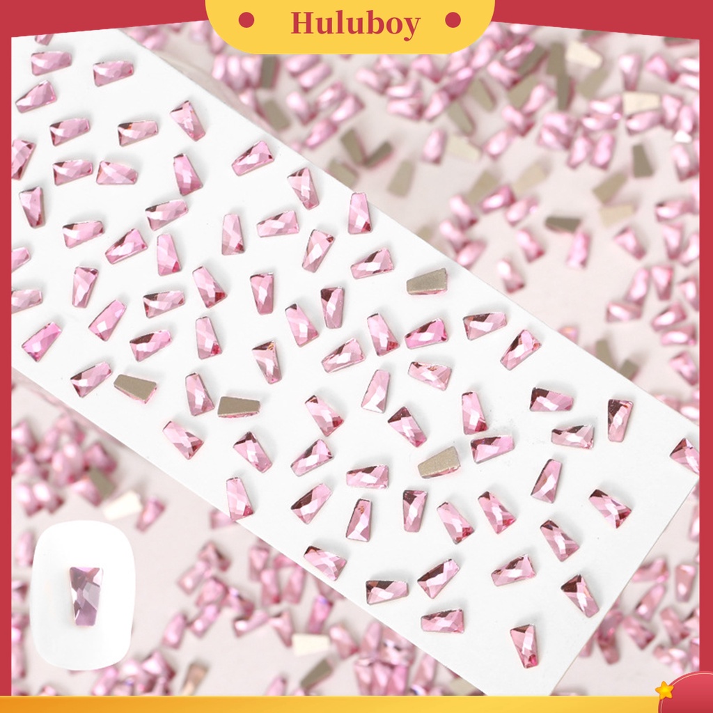 Huluboy Huluboy♡ 50 Pcs Ornamen 3D Bentuk Irregular Bahan Resin Warna Pink Untuk Dekorasi Nail Art