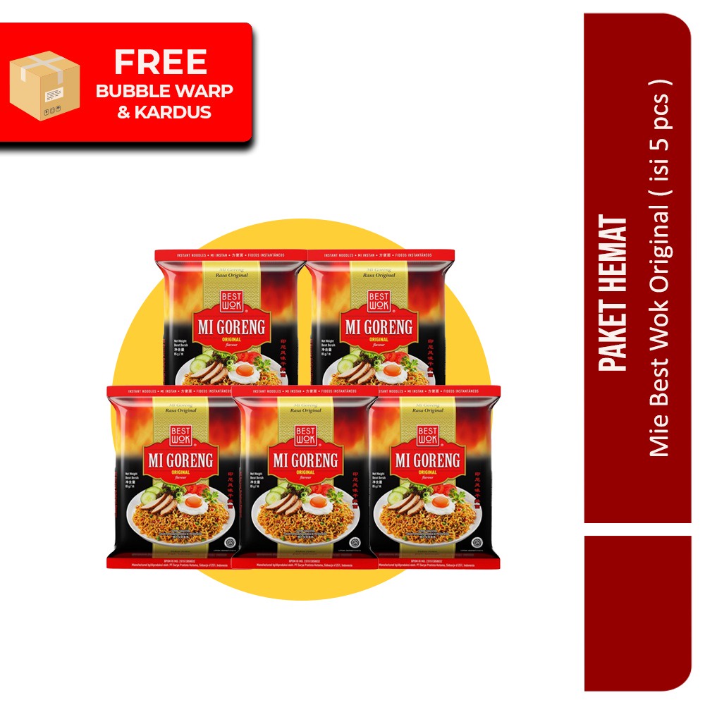 

PAKET HEMAT - Mie Best Wok ORIGINAL ( isi 5pcs )